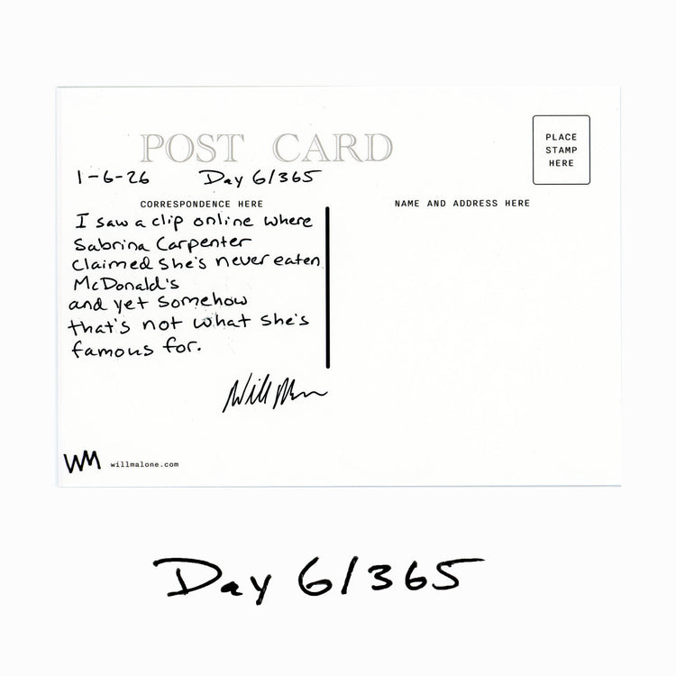 Day 6/365 "Sabrina Carpenter"