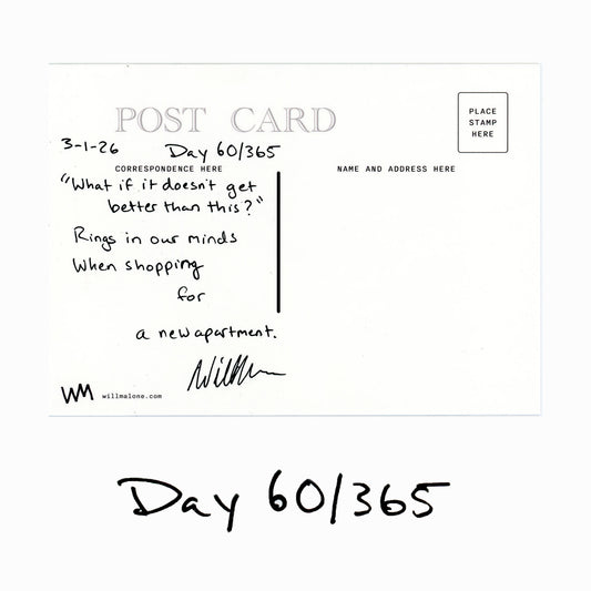 Day 60/365 Apartment Shopping