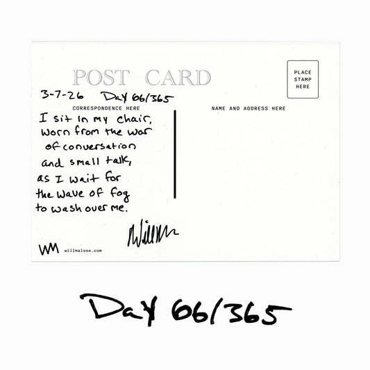 Day 66/365 Wave of Fog